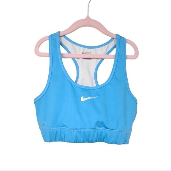 Nike Fit Blue Racerback Sports Bra M - Picture 1 of 6